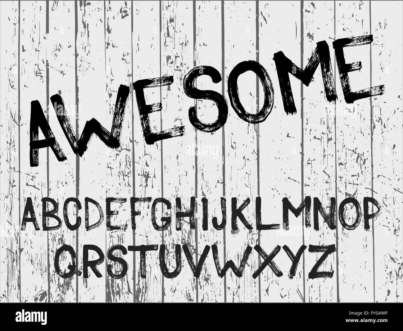 Interessante Alphabet von Großbuchstaben. Stock Vektor