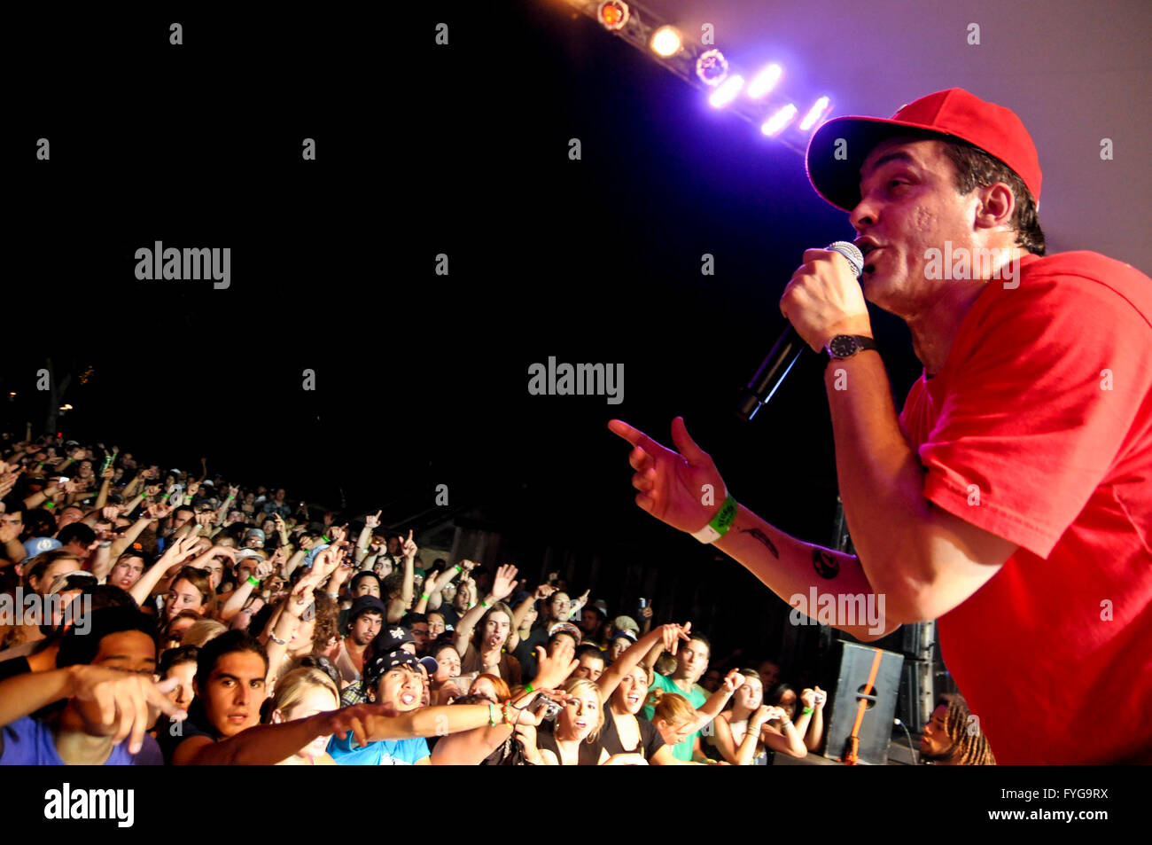 Atmosphäre vor einem ausverkauften an Stubb in Austin, TX Stockfoto