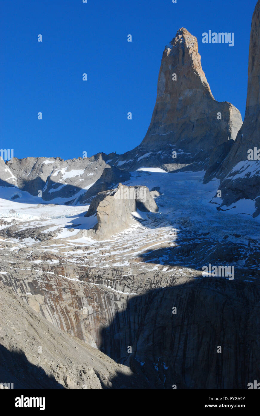 Die drei Türme, Torres del Paine Nationalpark, Patagonien, Chile Stockfoto