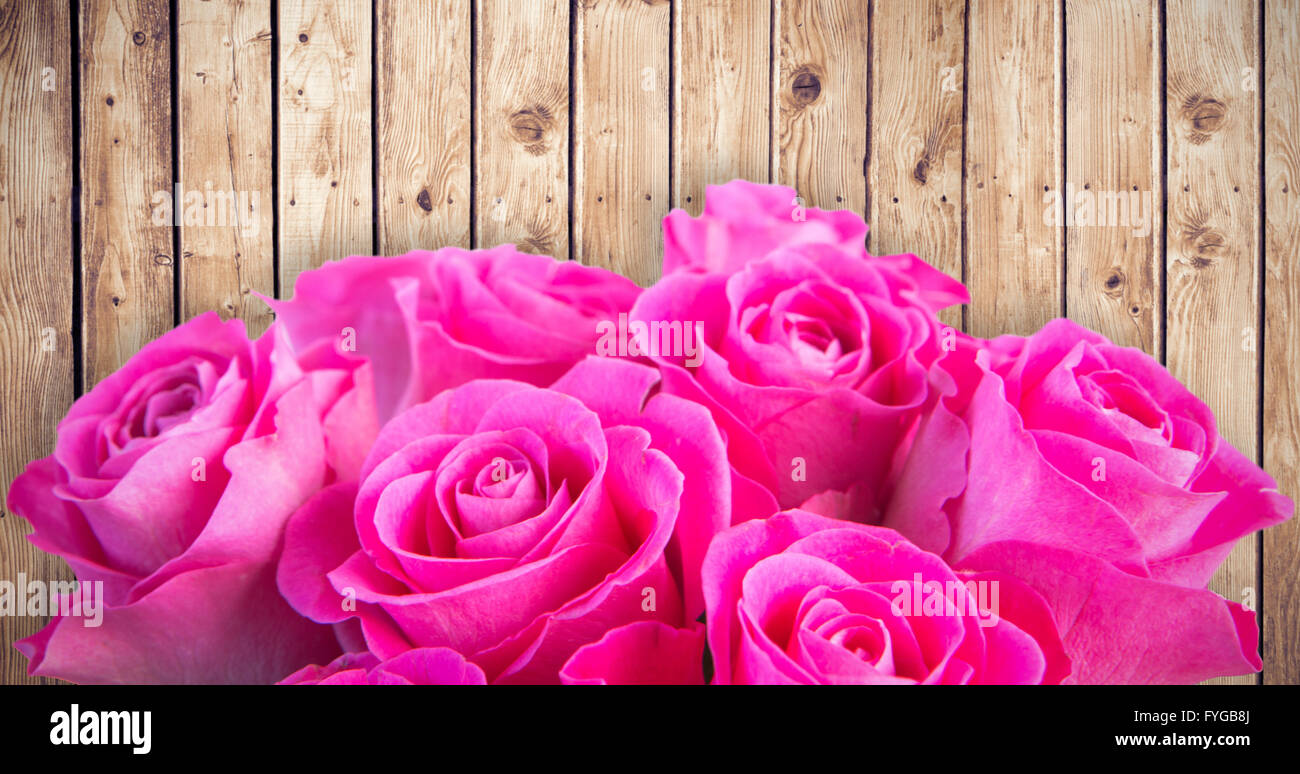 Zusammengesetztes Bild aus rosa Blüten Stockfoto