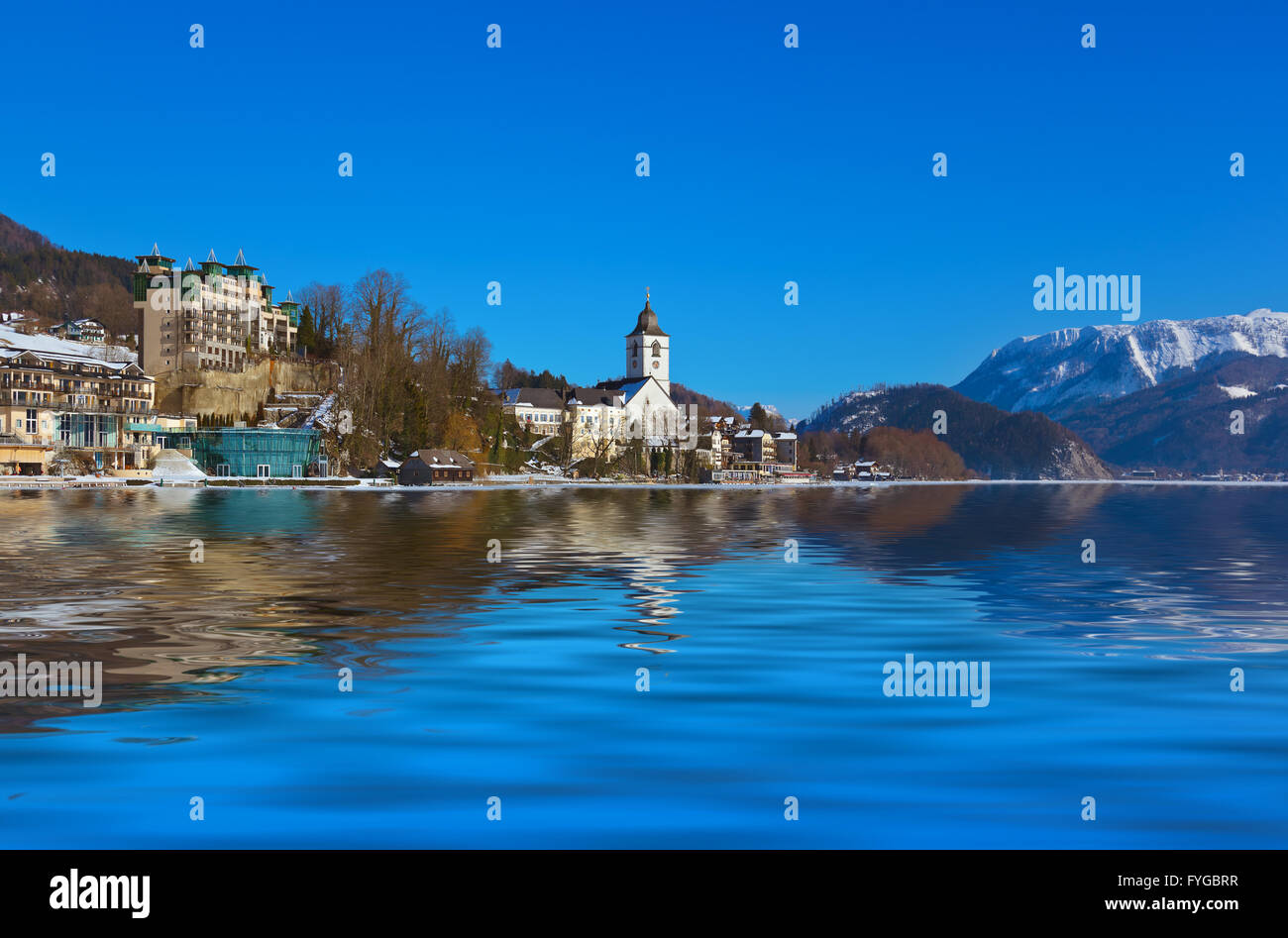 Dorf St. Wolfgang am Wolfgangsee - Austria Stockfoto