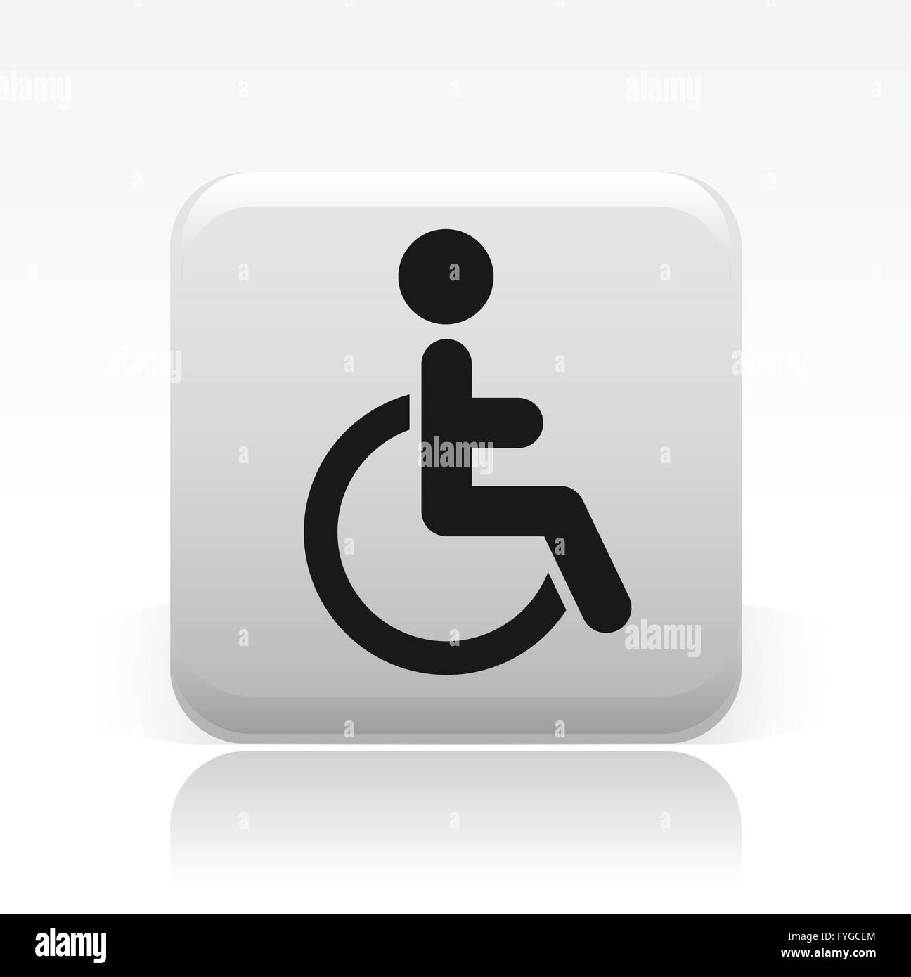 Vektor-Illustration von isolierten Handicap-Symbol Stockfoto