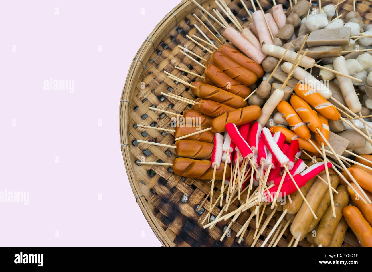 Dampf-Frikadellen Thai Street food Stockfoto