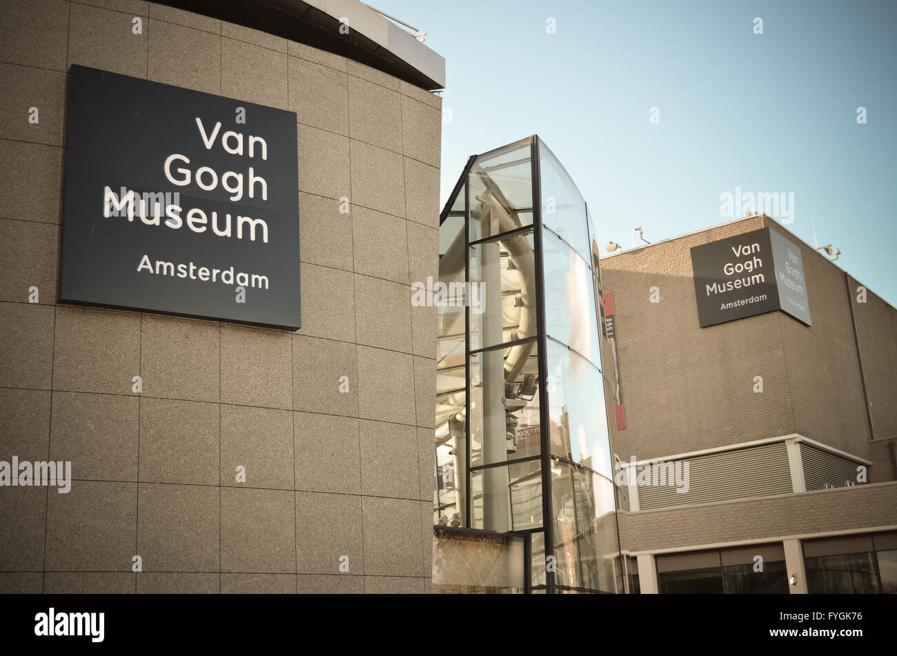Van Gogh Museums in Amsterdam, Niederlande. Stockfoto