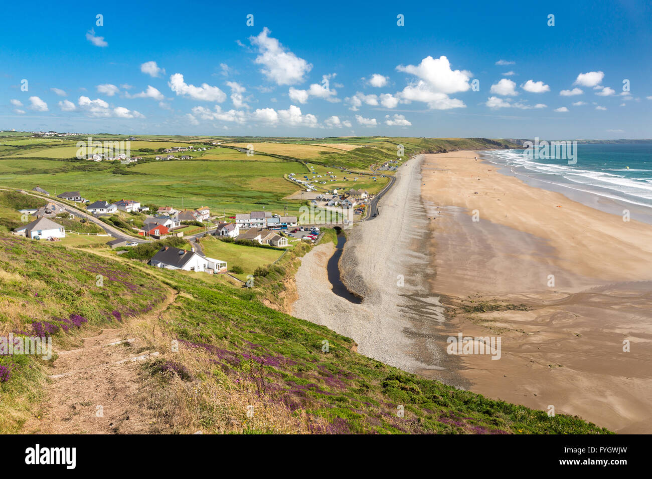 Newgale - Pembrokeshire Stockfoto