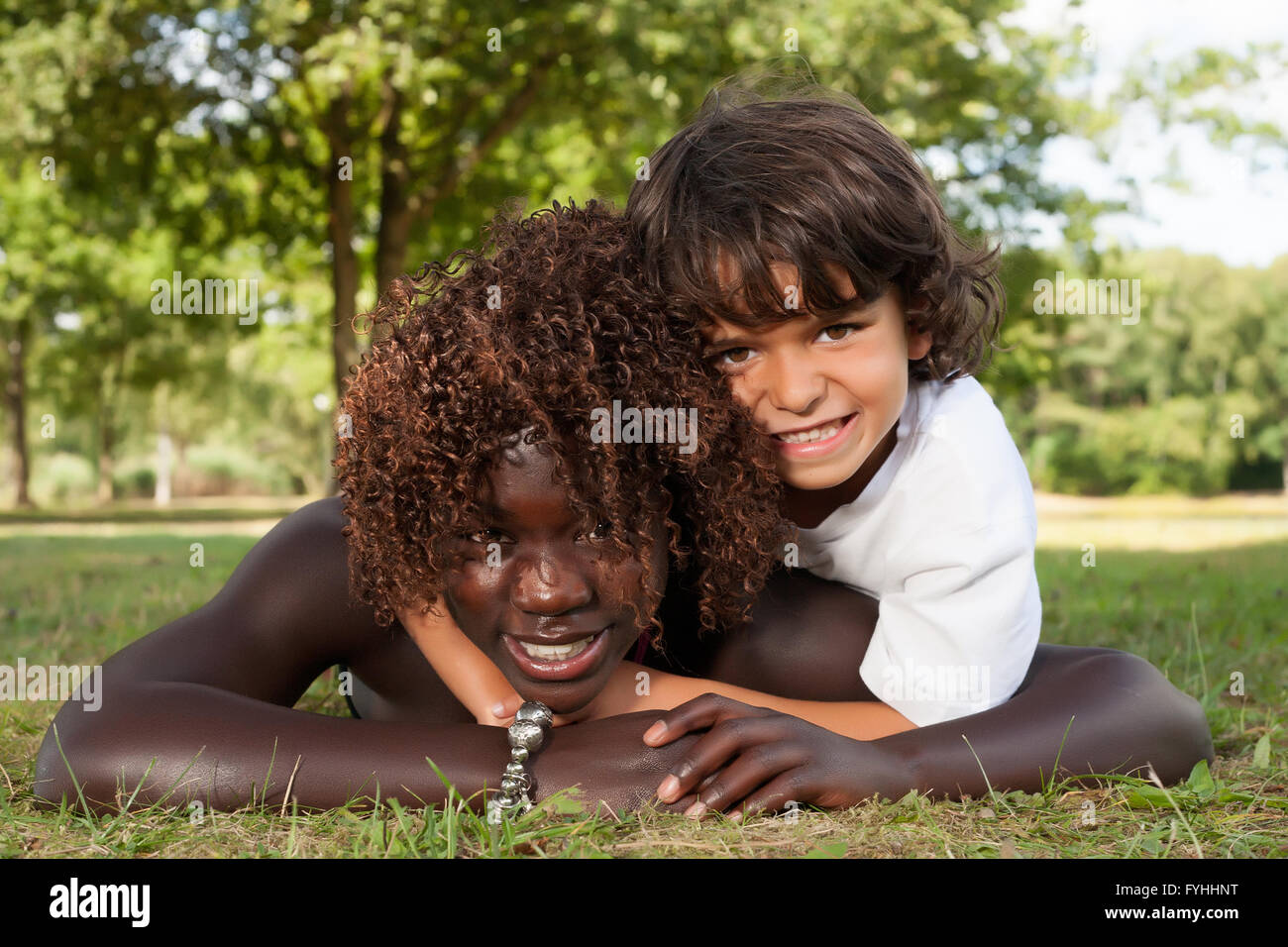 Multi-ethnischen Liebe Stockfoto