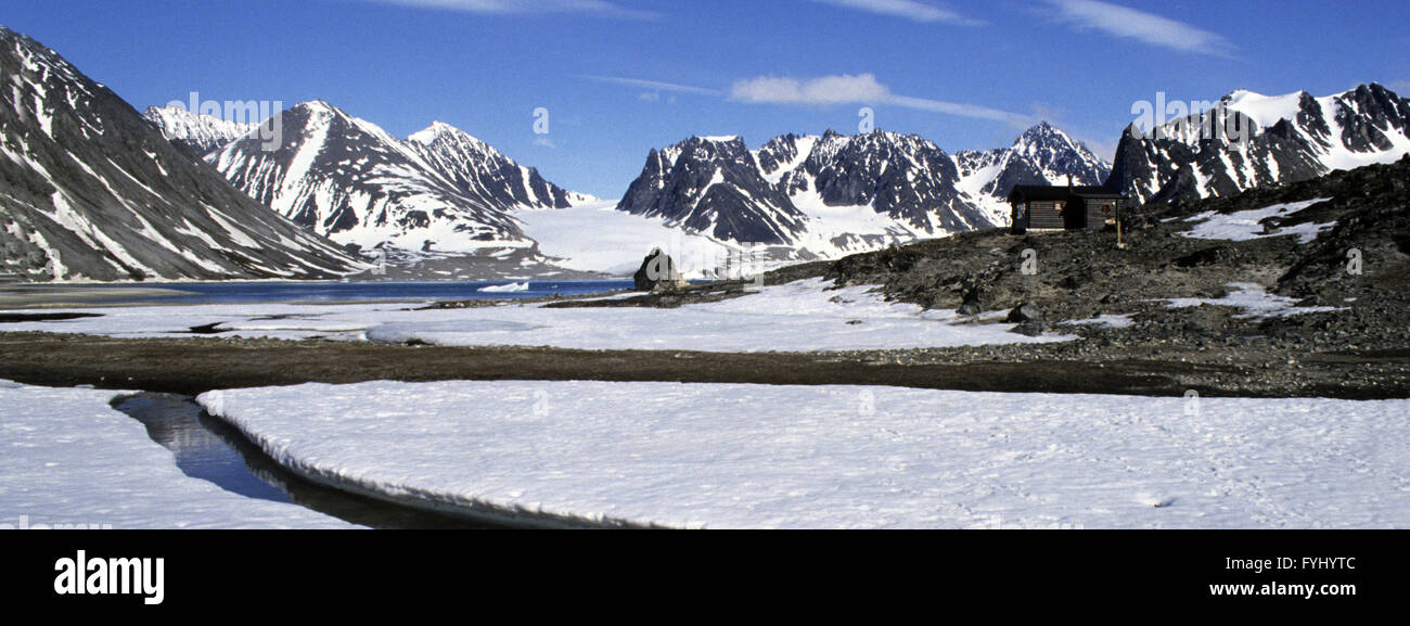 Spitzbergen, Magdalene Fjord Stockfoto