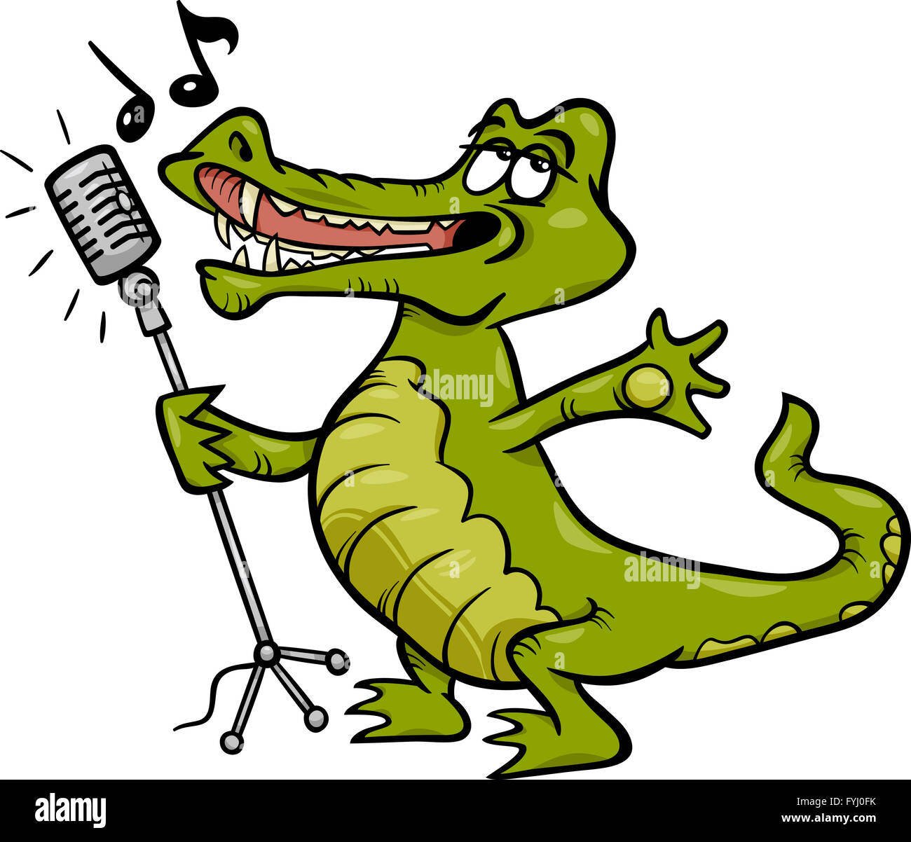 Musik 1 Stück lustiges singendes Krokodil mit Lichteffekten 