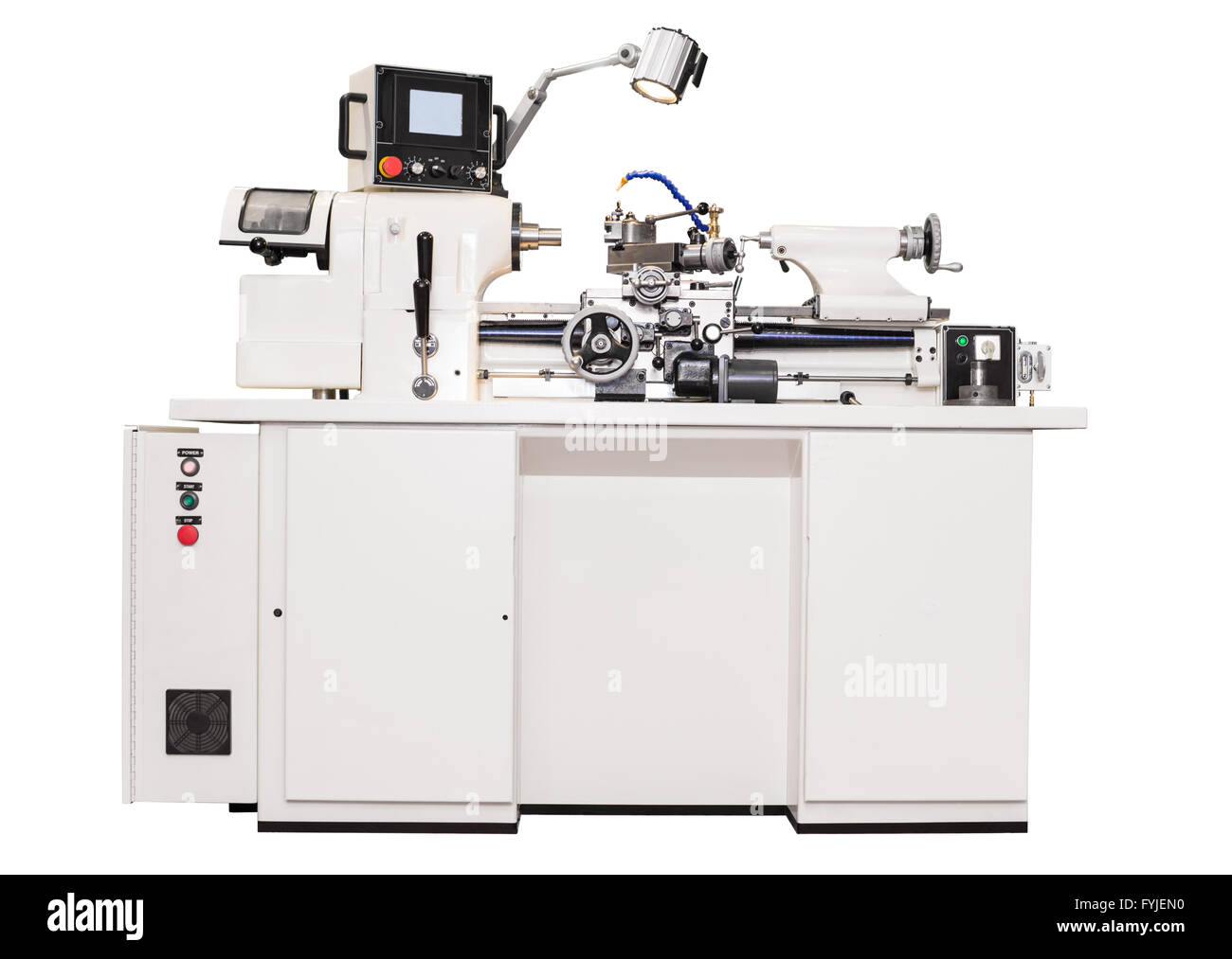 Graue Metallbearbeitung-Drehmaschine Stockfoto