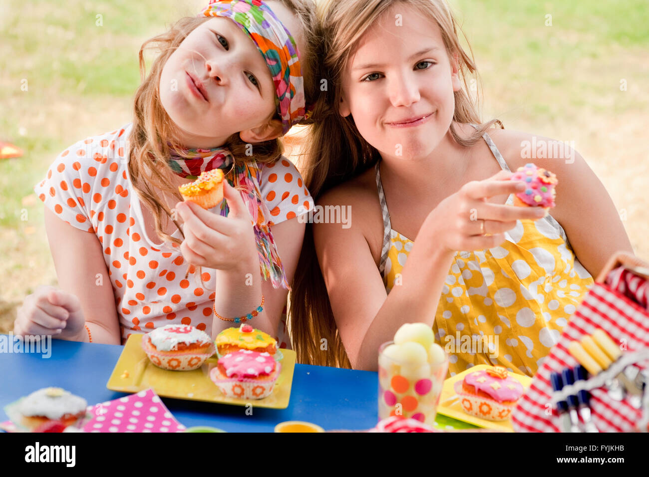 Cupcake-Freundinnen Stockfoto