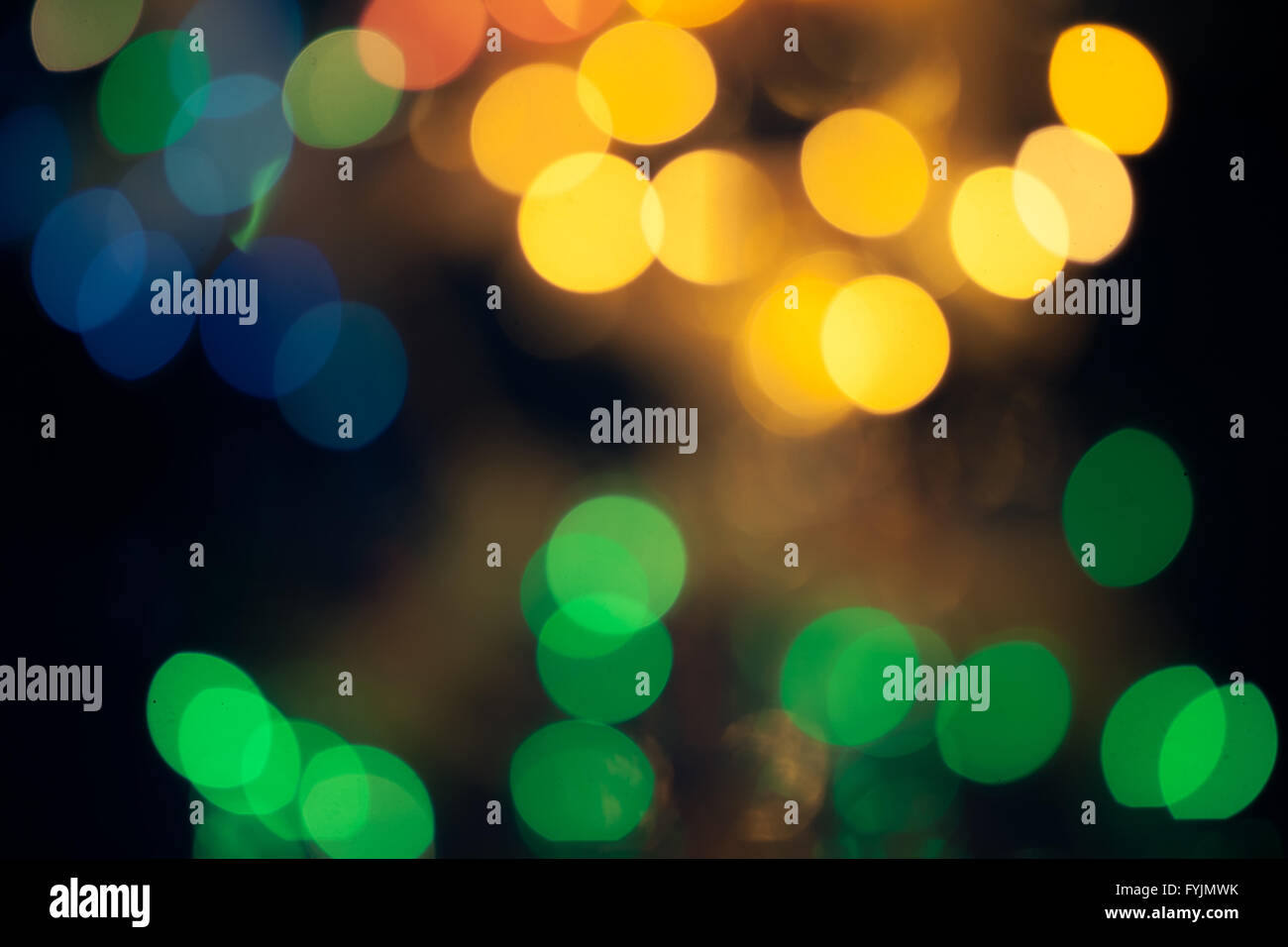 Abstrakte runden Bokeh Hintergrund des Christmaslights Stockfoto