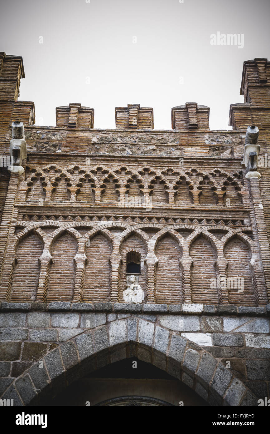 Arabische Mauer, Tourismus, Toledo, berühmte Stadt in Spanien Stockfoto