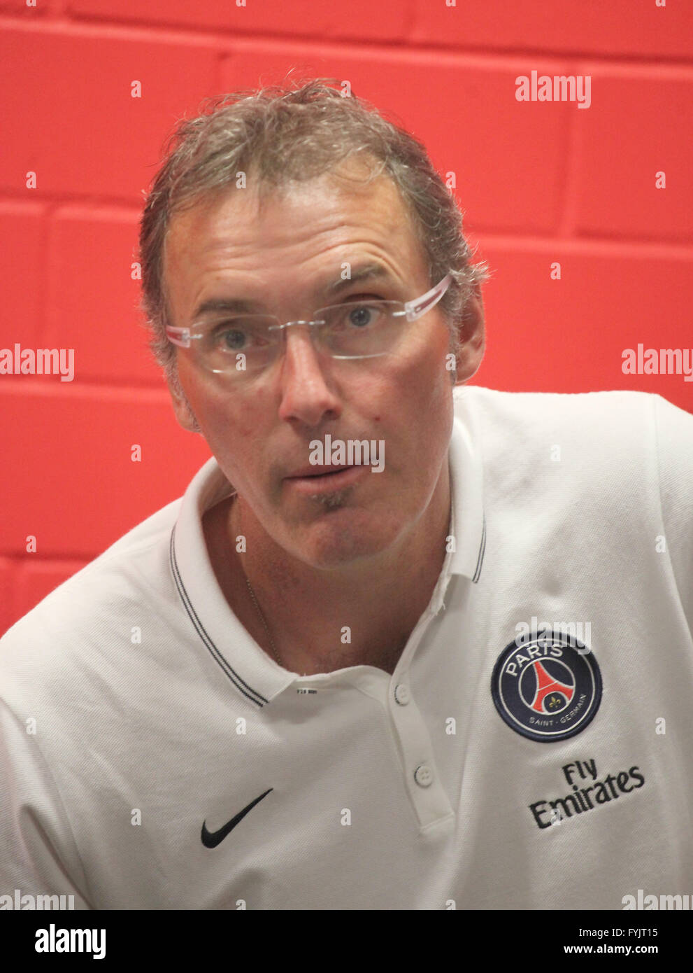 Laurent Blanc (Paris Saint-Germain FC) Stockfoto