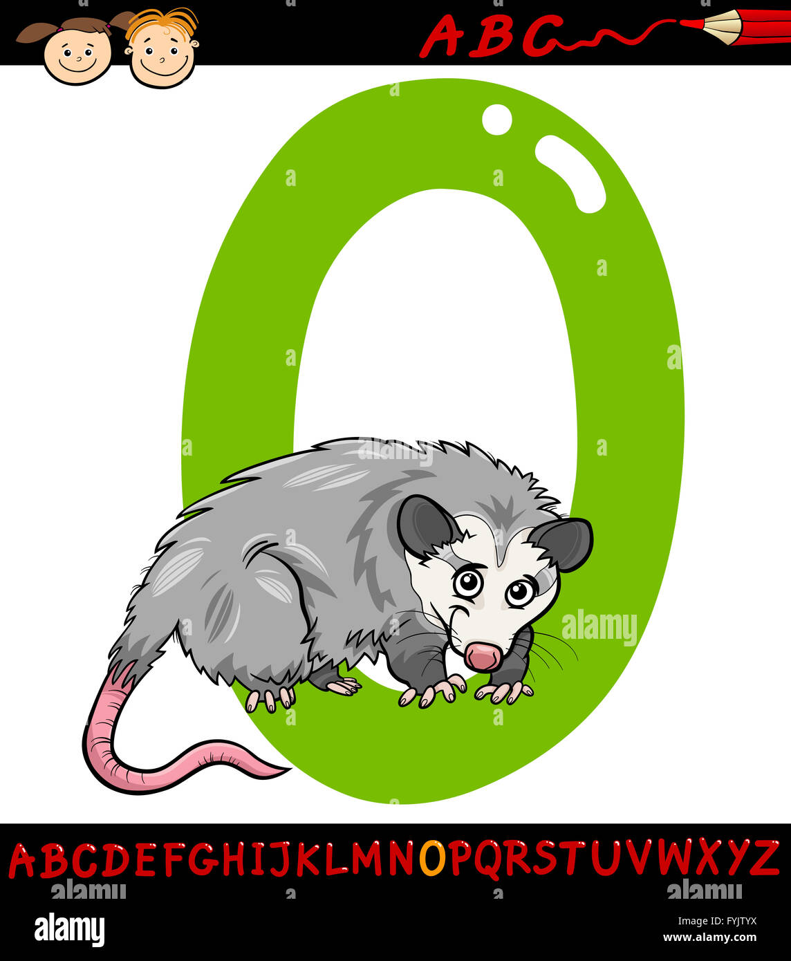 BLUPARK Make-up-Tasche Mit Opossum-Motiv – Lustige Possum-Tasche, Cremeweiß, 40,6x22,9x17,8 Cm