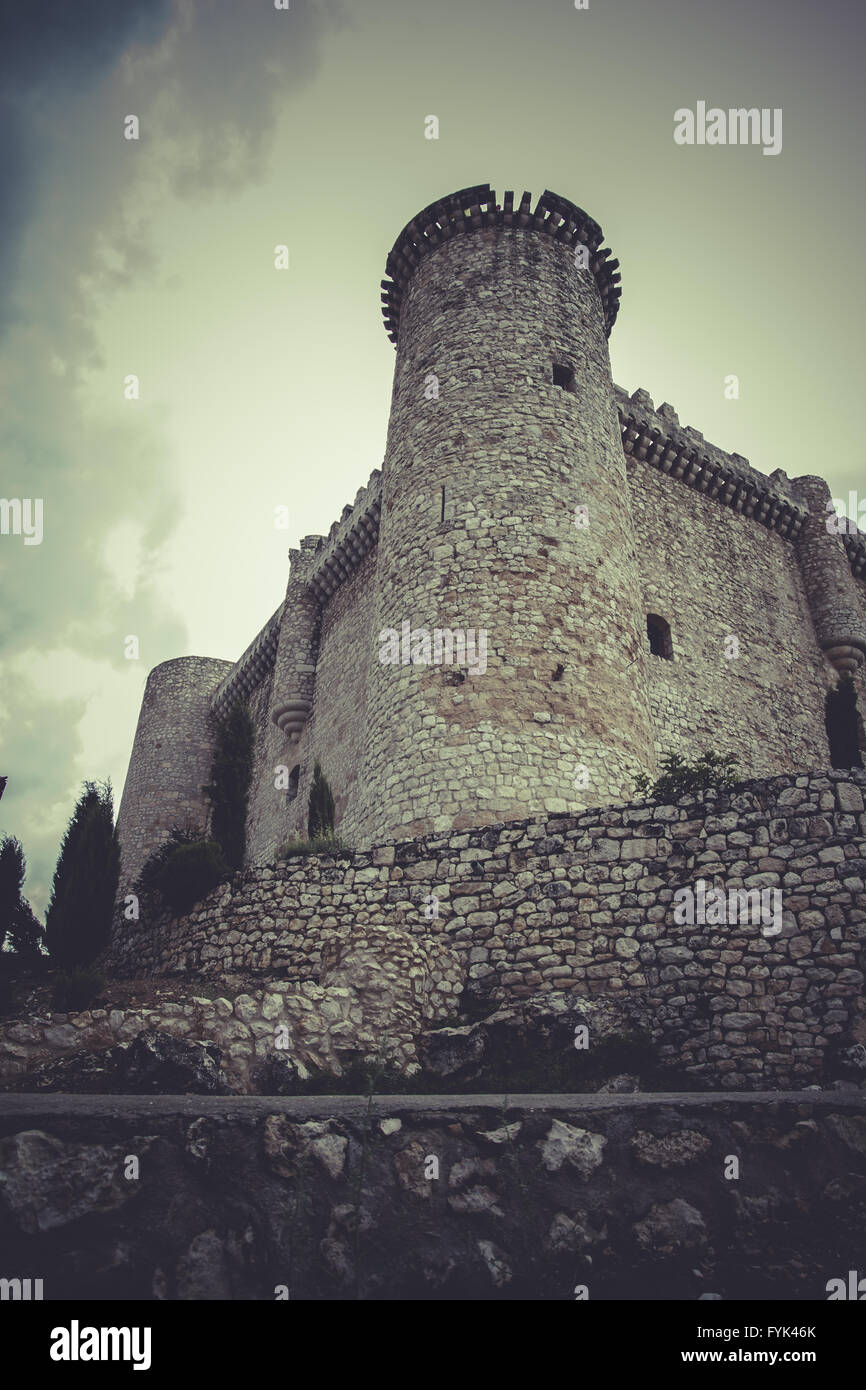 Mittelalterliche Burg, Spanien Architektur Stockfoto