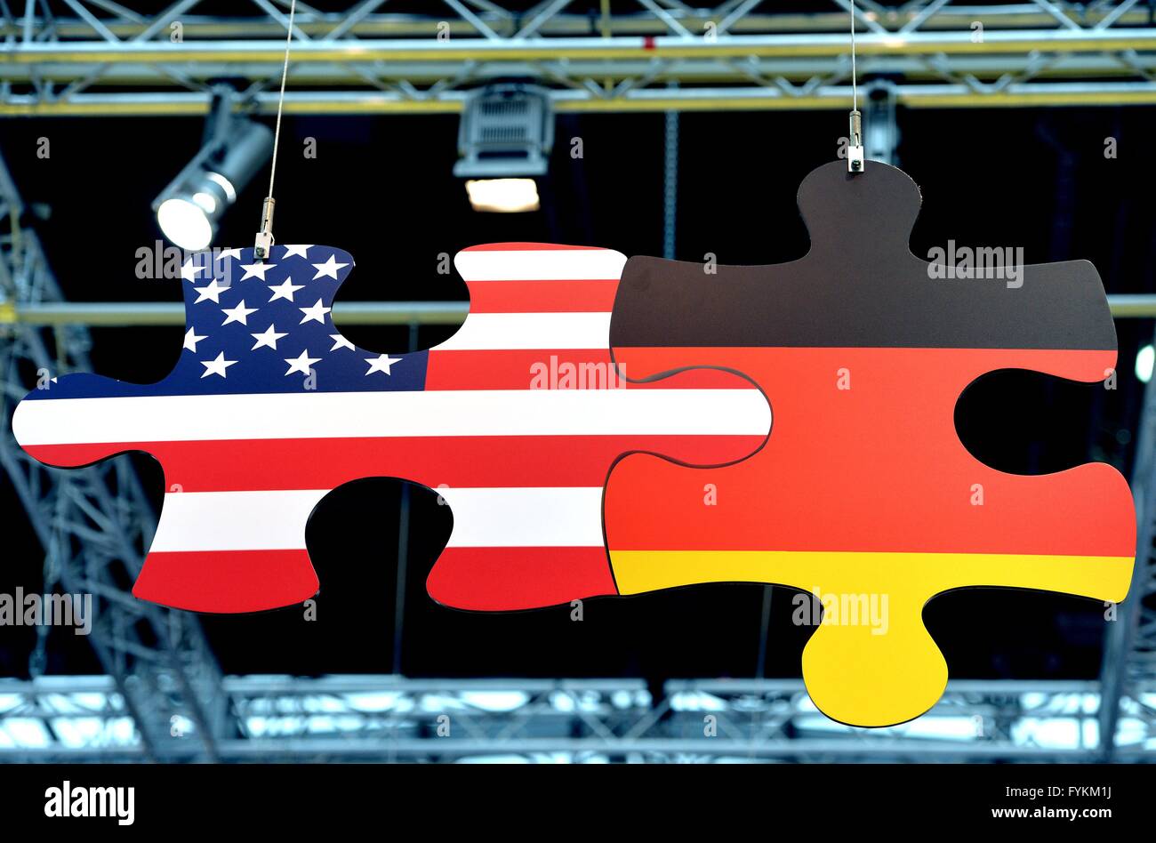 Vector Illustration Puzzle Flag Germany Stockfotos und -bilder Kaufen -  Alamy