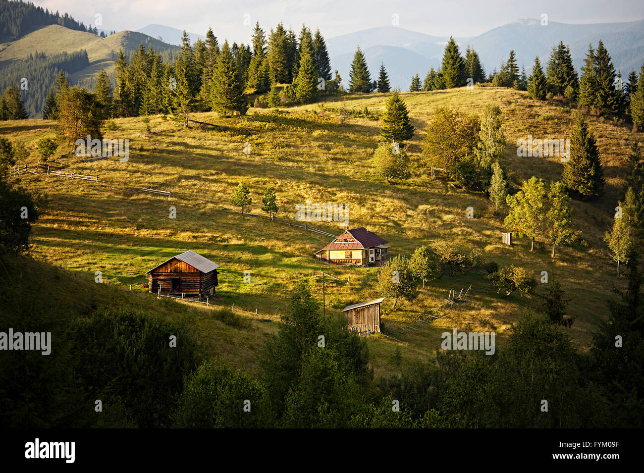 Karpaten Gebirge Hügel Stockfoto