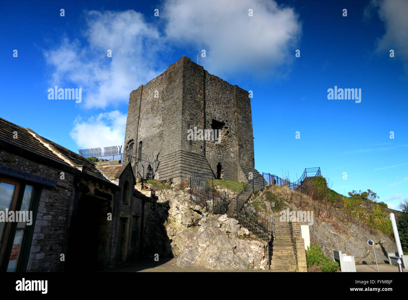 Clitheroe Castle, Lancashire. Stockfoto