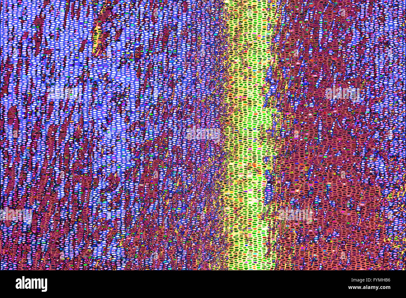 Lila und gelb Mosaik-Muster Stockfoto