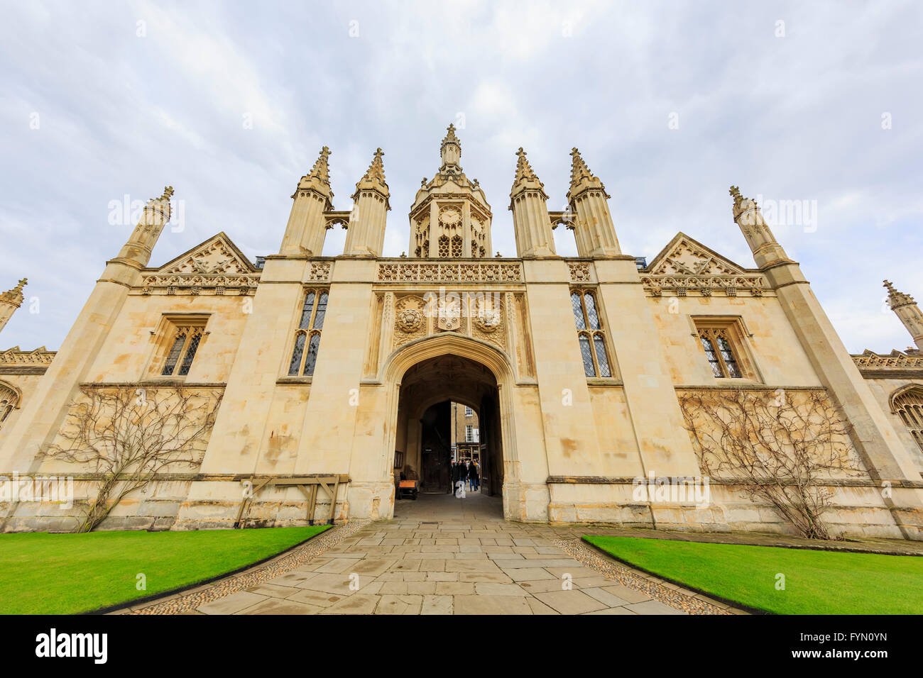 Schöne Orte rund um den berühmten King College an der University of Cambridge, Großbritannien Stockfoto