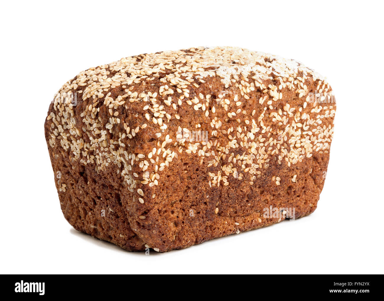 Frische Vollkorn Brot isoliert Hintergrund Stockfoto