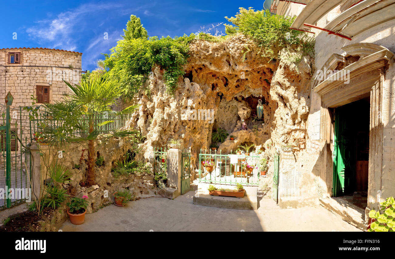 Heiligtum in die Felsenstadt od Sibenik Stockfoto