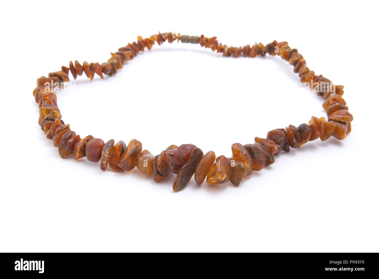 Bernstein-Perlen. Stockfoto