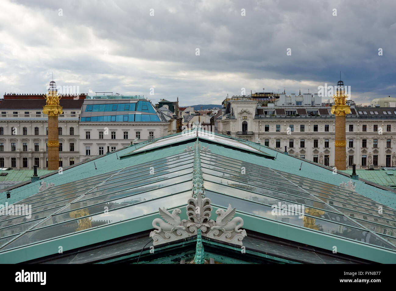 Wien, Parlament Stockfoto