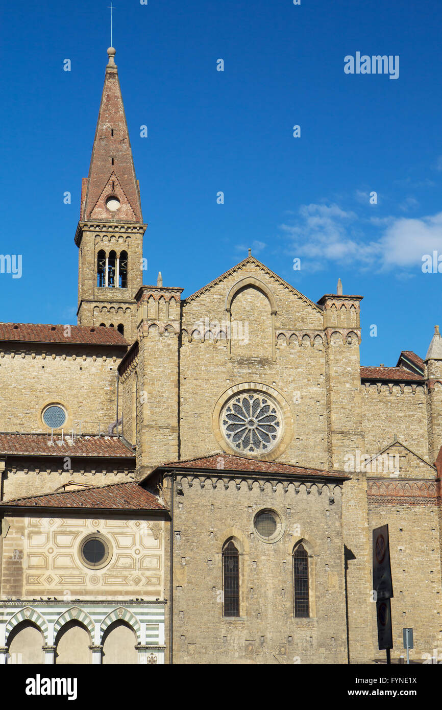 Berühmten Basilica di Santa Maria Novella in Florenz (Toskana, Italien) Stockfoto