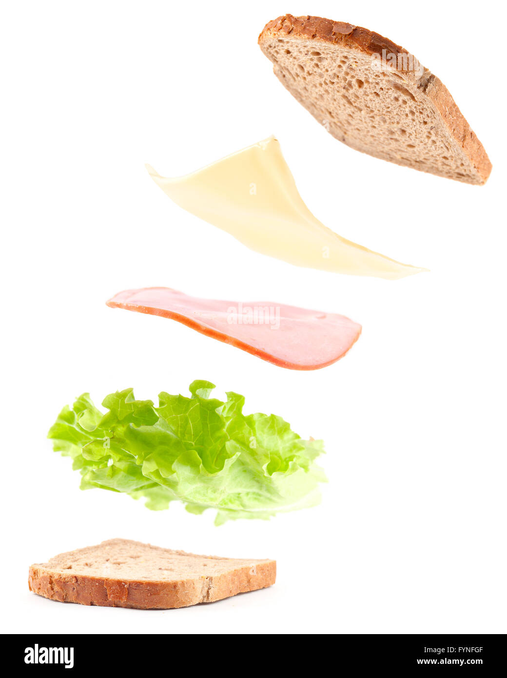 Sandwich Kochen Stockfoto