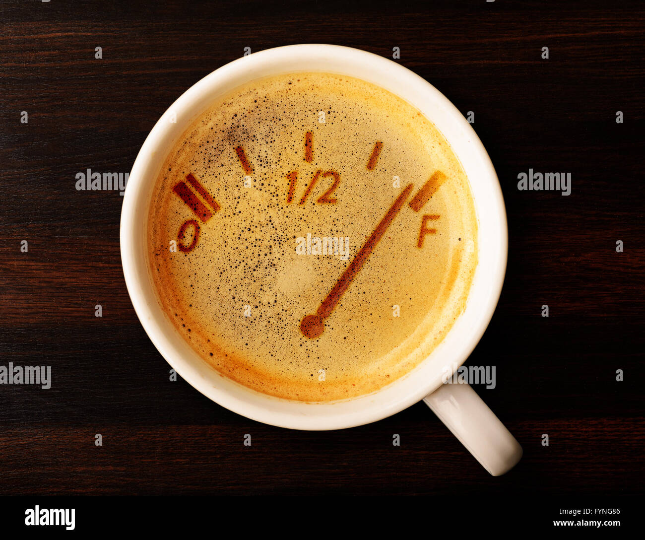 Kaffee Nachfüllen Stockfoto