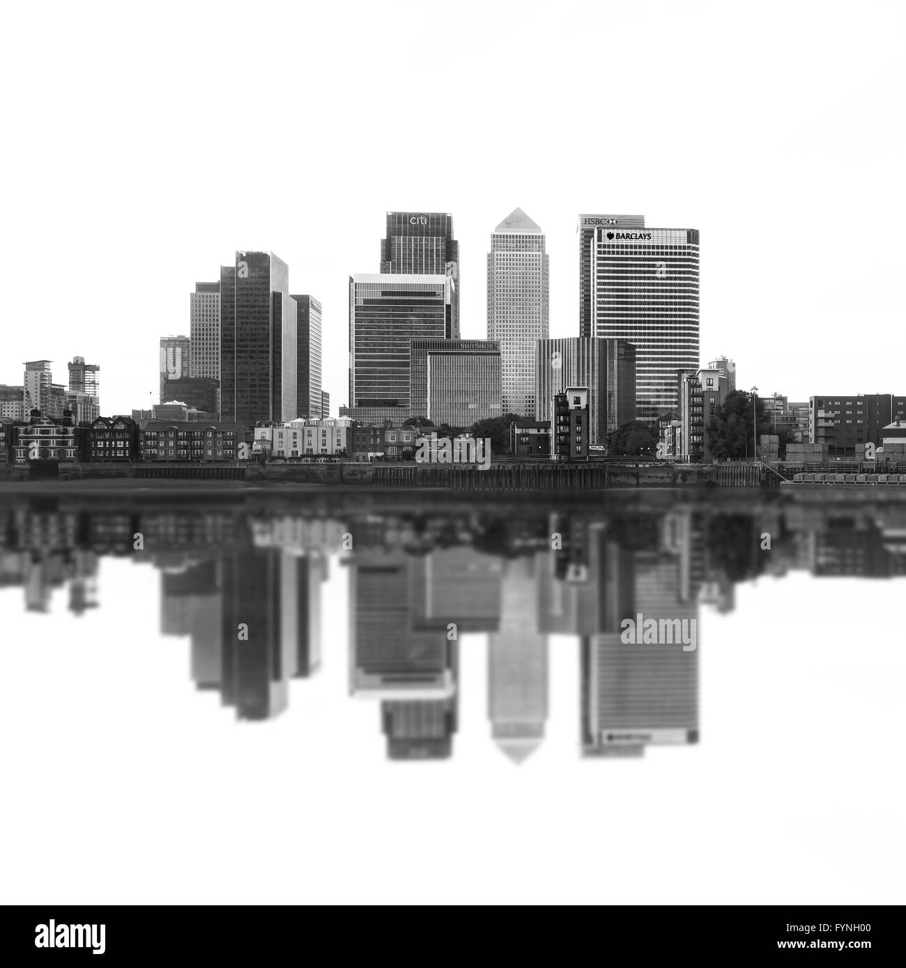 Bürogebäude in Canary Wharf, London, Vereinigtes Königreich Stockfoto