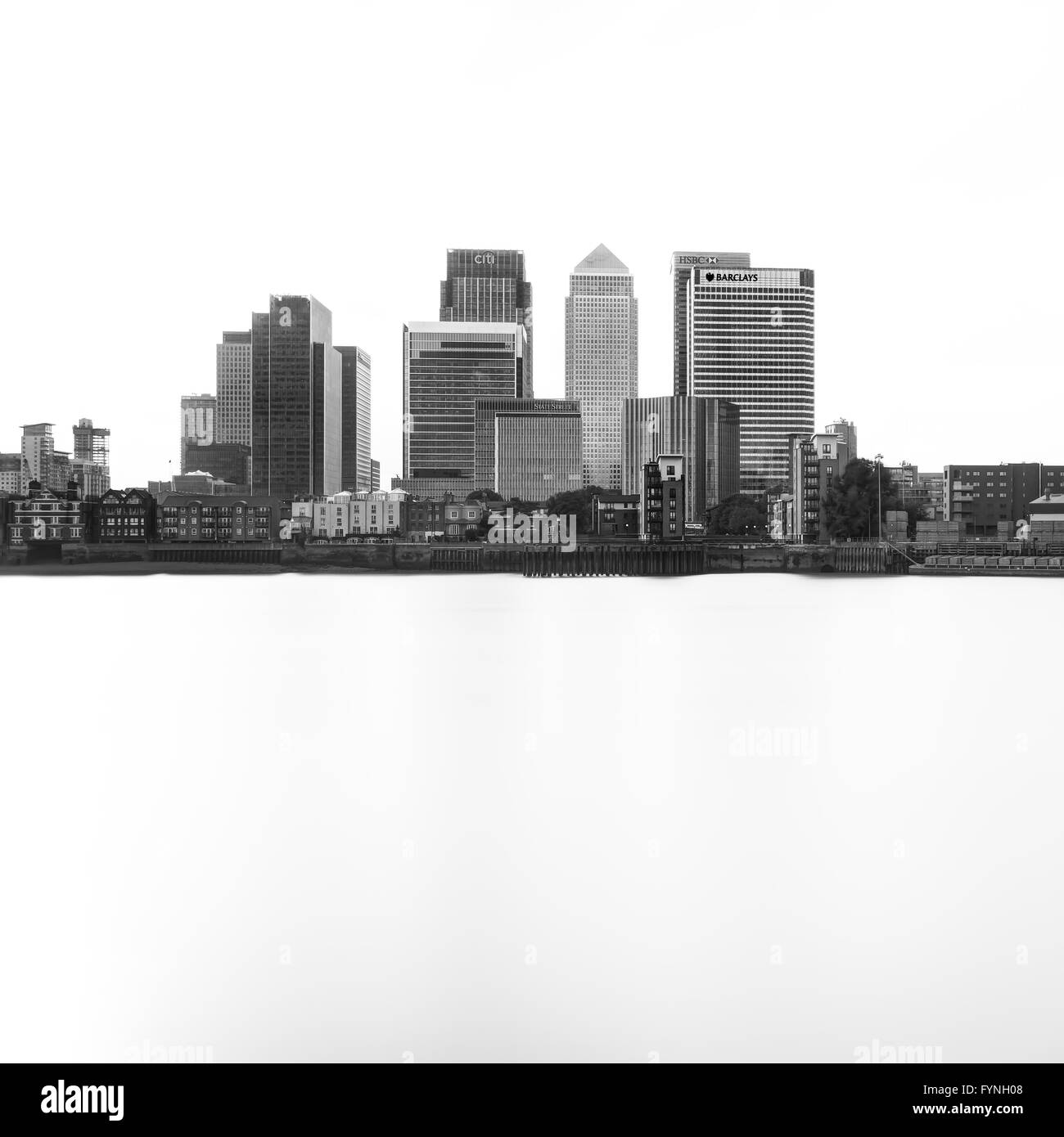 Bürogebäude in Canary Wharf, London, Vereinigtes Königreich Stockfoto