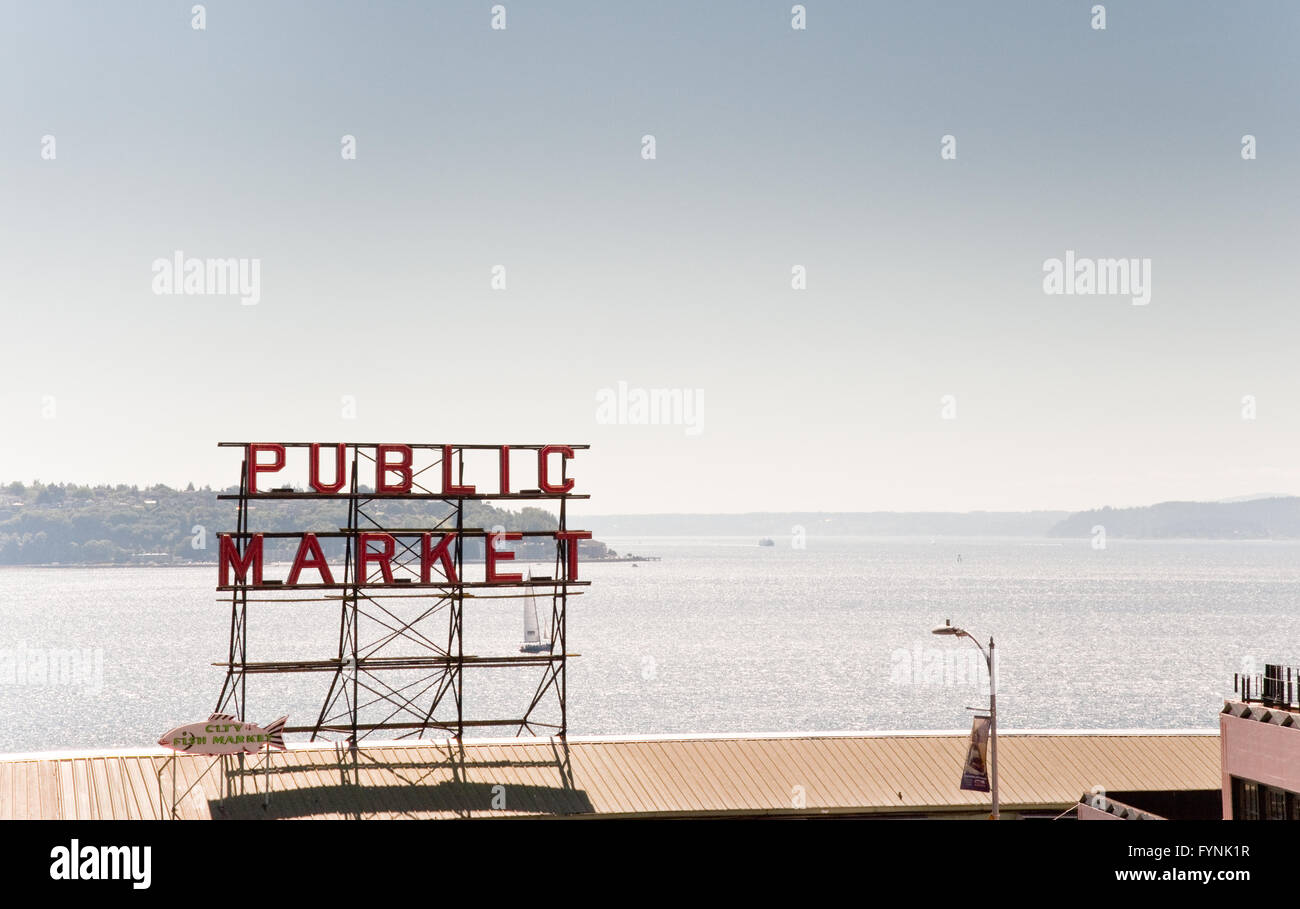 Pike Place Market in Seattle WA Stockfoto