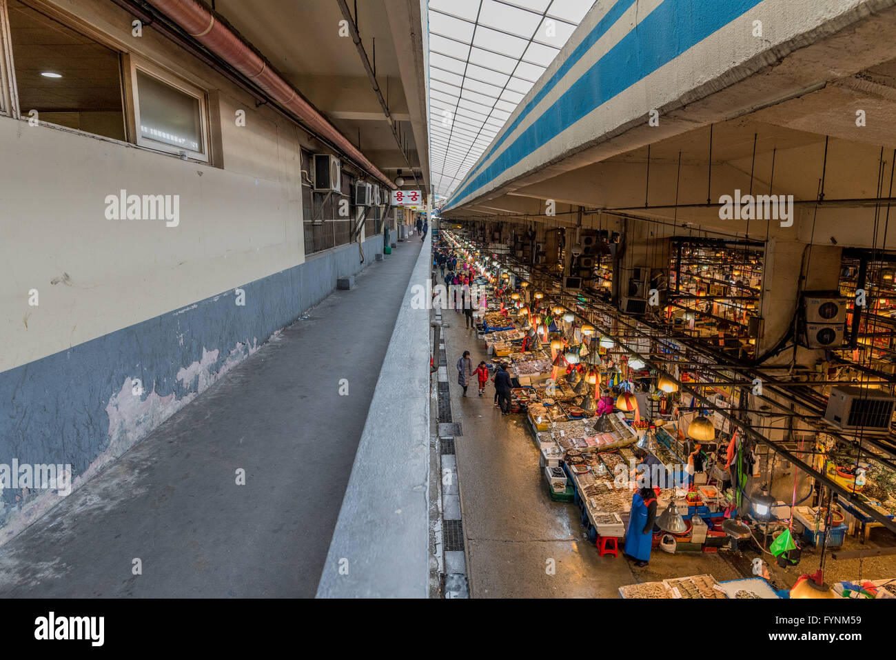 Noryangjin Fischerei Großhandelsmarkt in Seoul, Südkorea Stockfoto