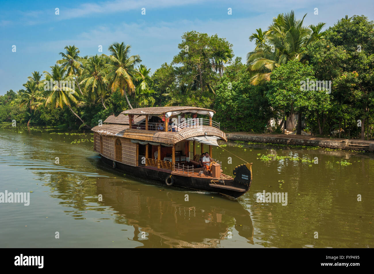 Backwaters von Kerala, Indien Stockfoto