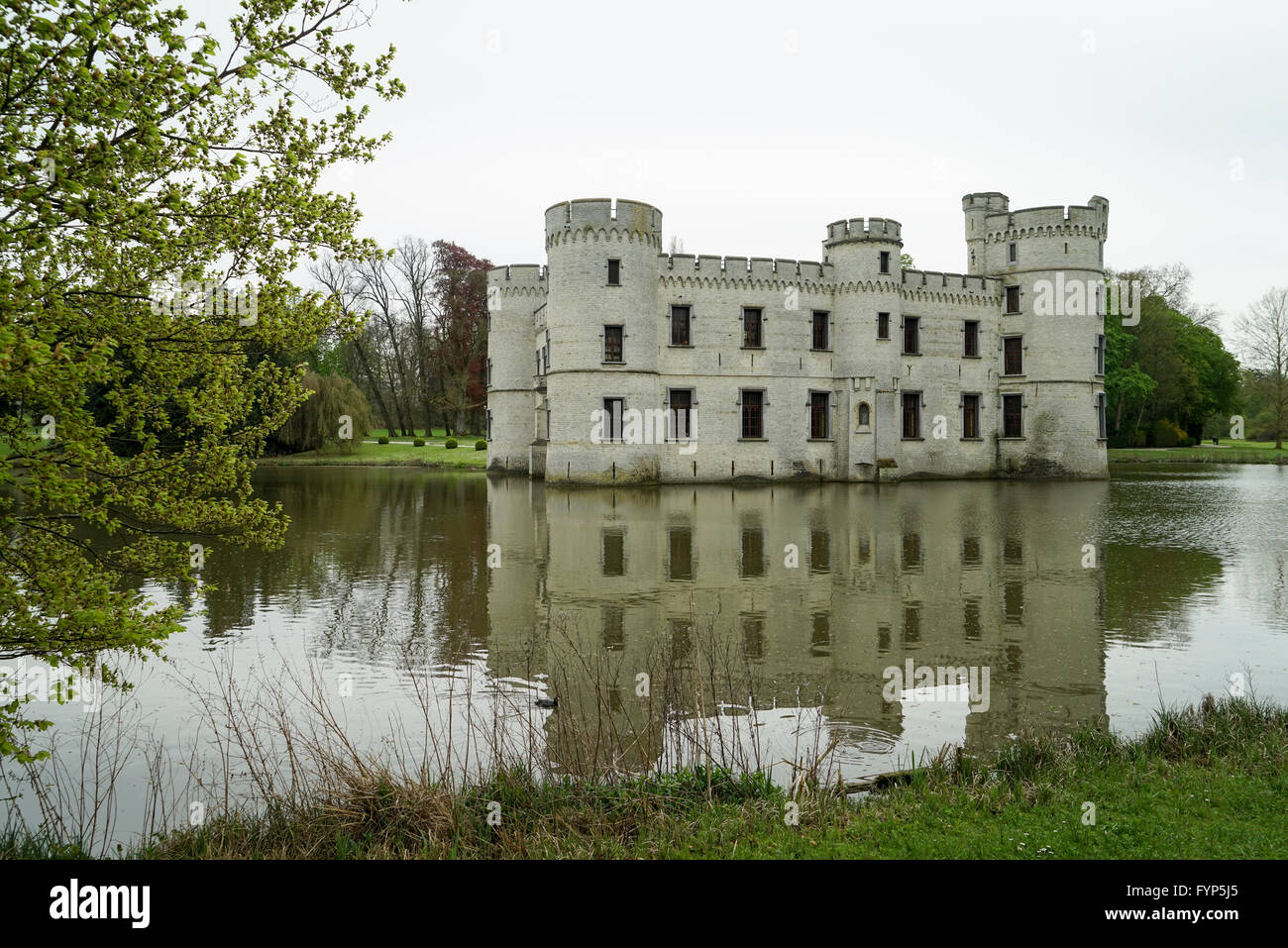 Schloss Bouchout in den botanischen Gärten in Meise -1 Stockfoto