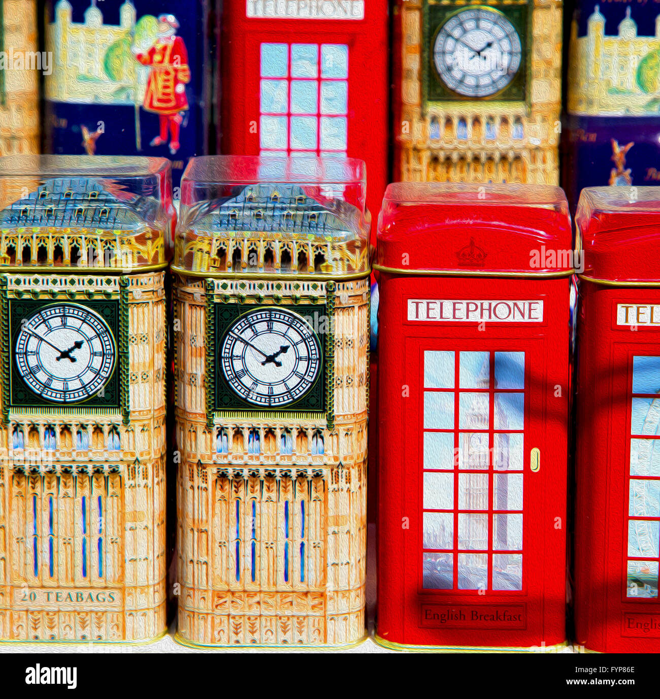 Souvenir in England London veraltet Symbol Stockfoto
