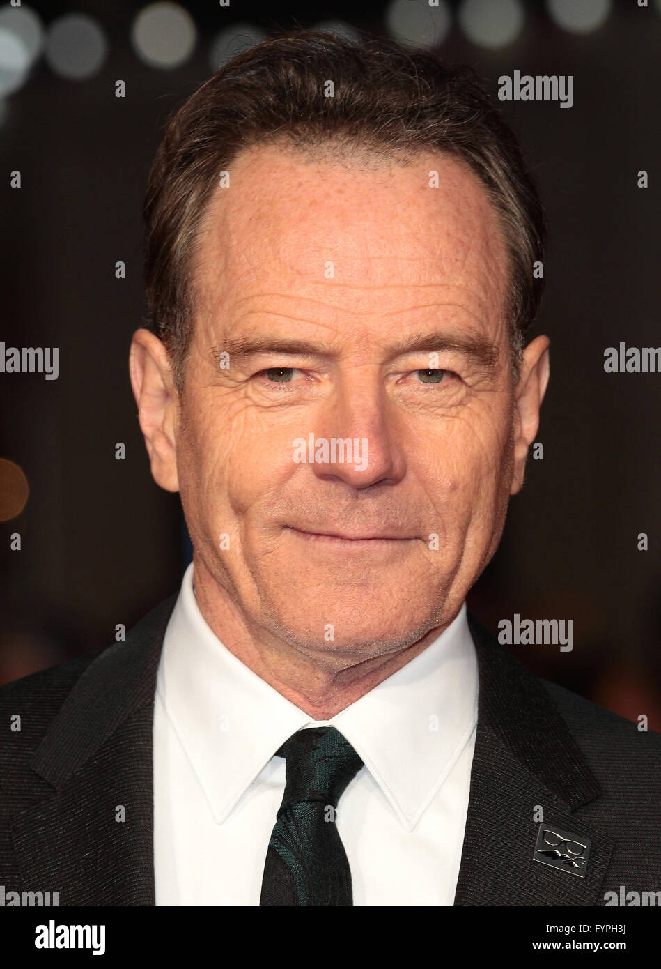 London, UK, 8. Oktober 2015: Bryan Cranston besucht eine Screening der Trumbo während der BFI London Film Festival im Odeon Leicester Sq Stockfoto