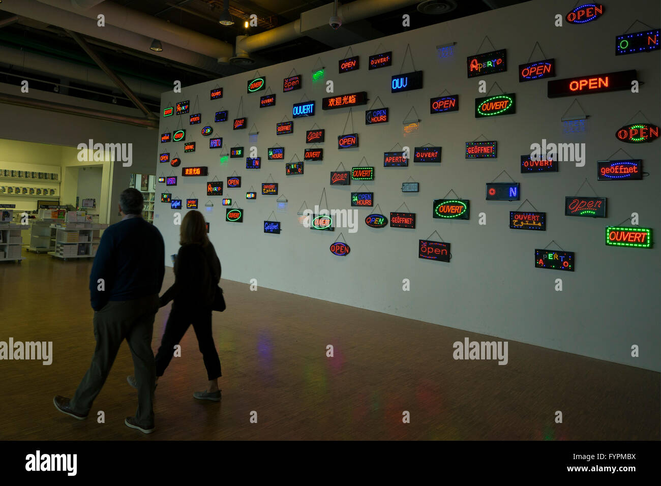 Innenansicht, Centre Pompidou, Paris, Frankreich Stockfoto