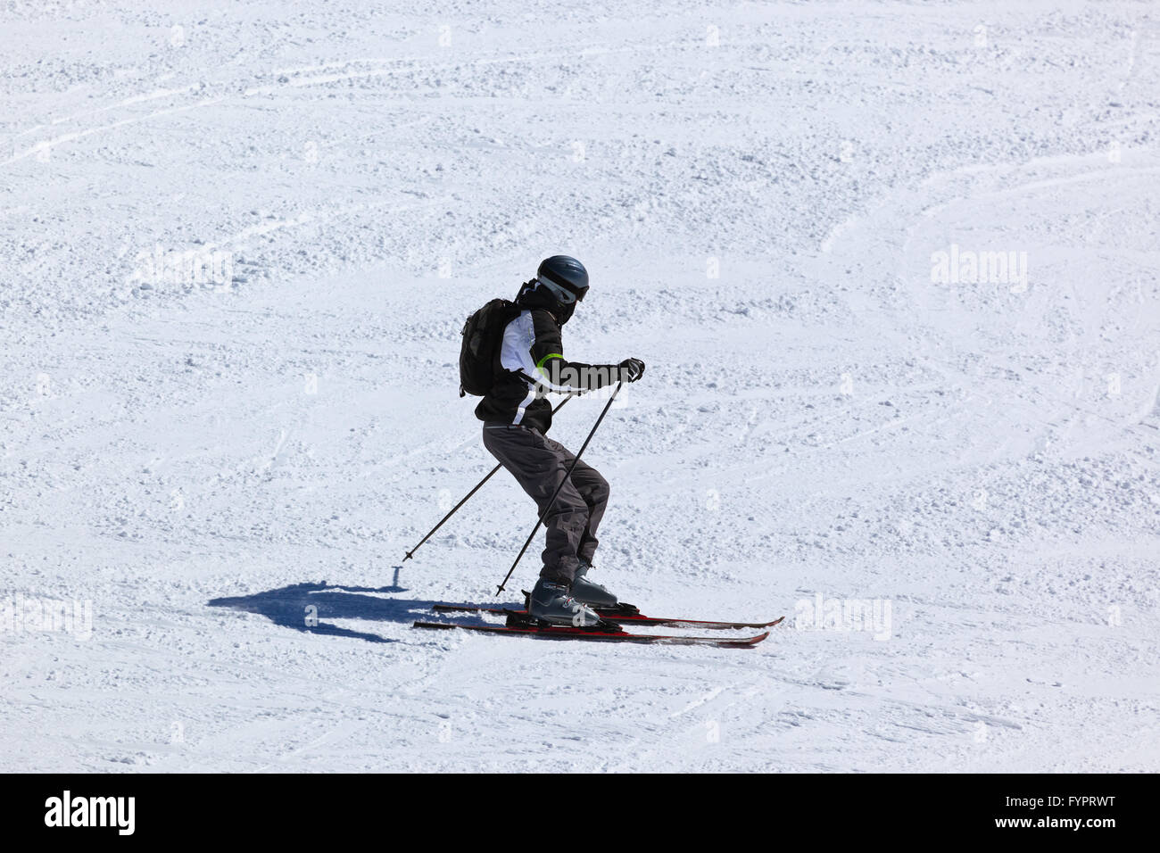 Skifahrer am Berge ski Resort Innsbruck - Österreich Stockfoto