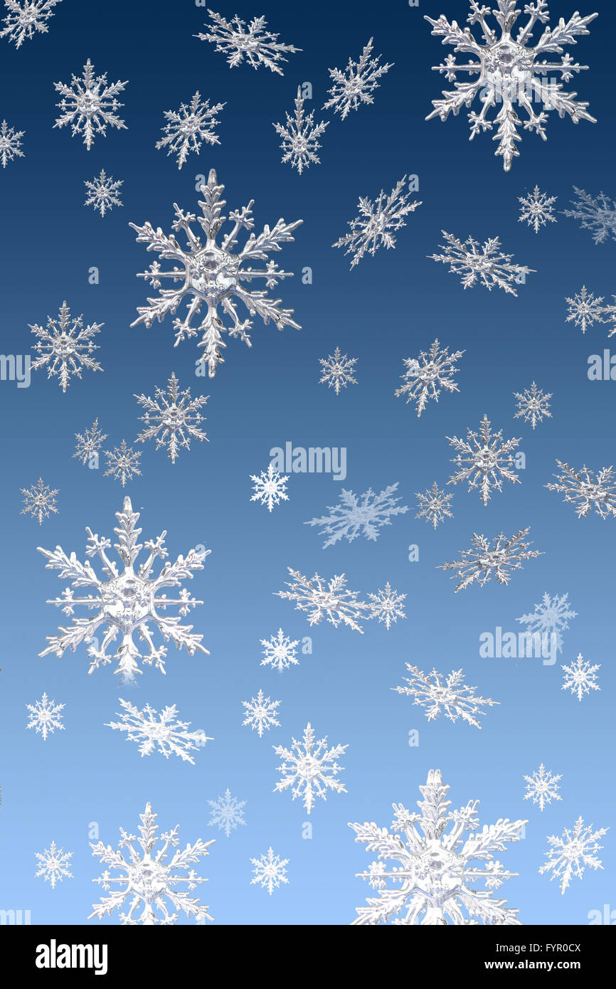 Schnee-crystall Stockfoto
