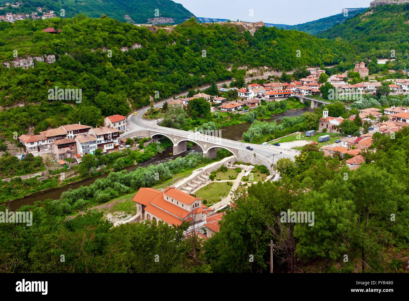 Veliko Tarnovo in Bulgarien Stockfoto