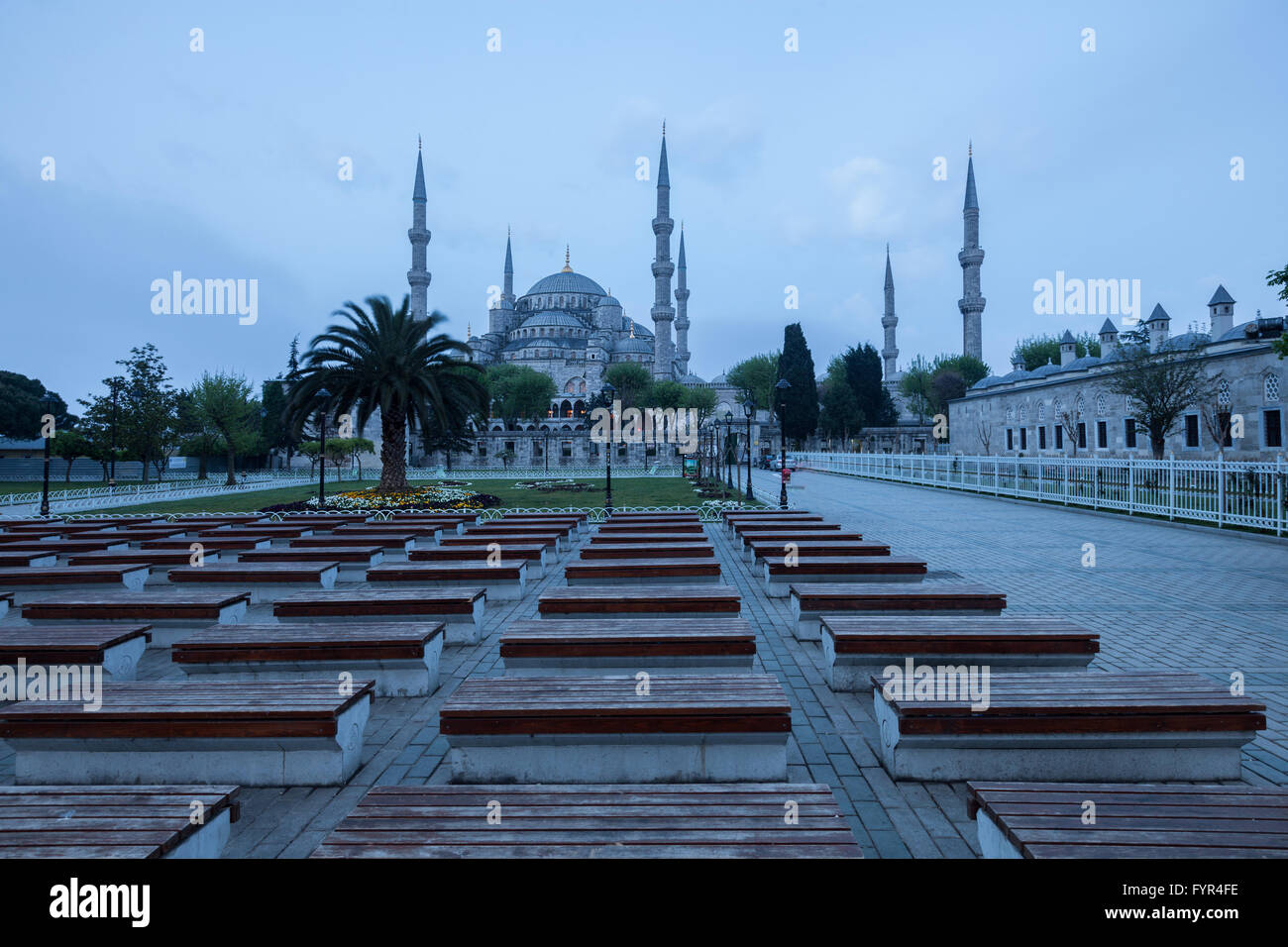 Blau der Sultanahmet Moschee Stockfoto