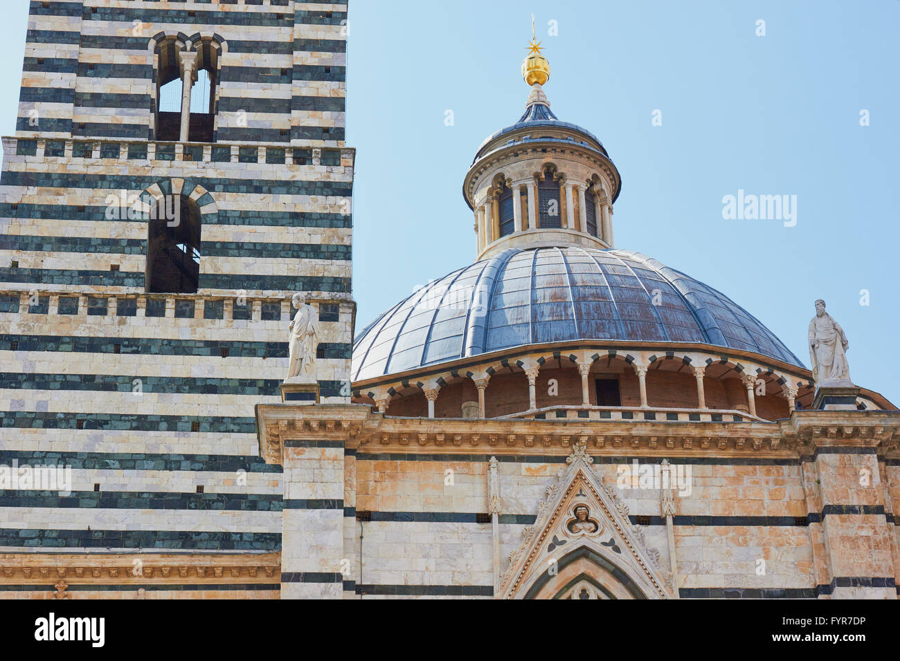 Duomo Di Siena Toskana Italien Europa Stockfoto