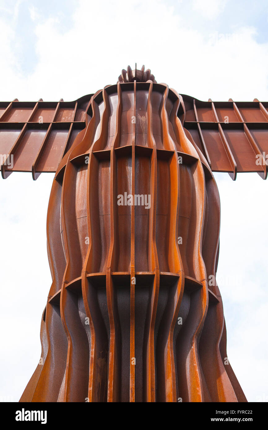 Der kultige Engel der nördlichen Statue von Antony Gormley. Der "Engel", in der Nähe von Gateshead und Newcstle Stockfoto