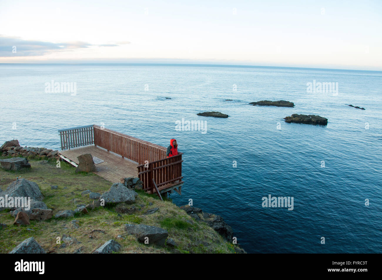 Skalanes Seydisfjordur Island Stockfoto