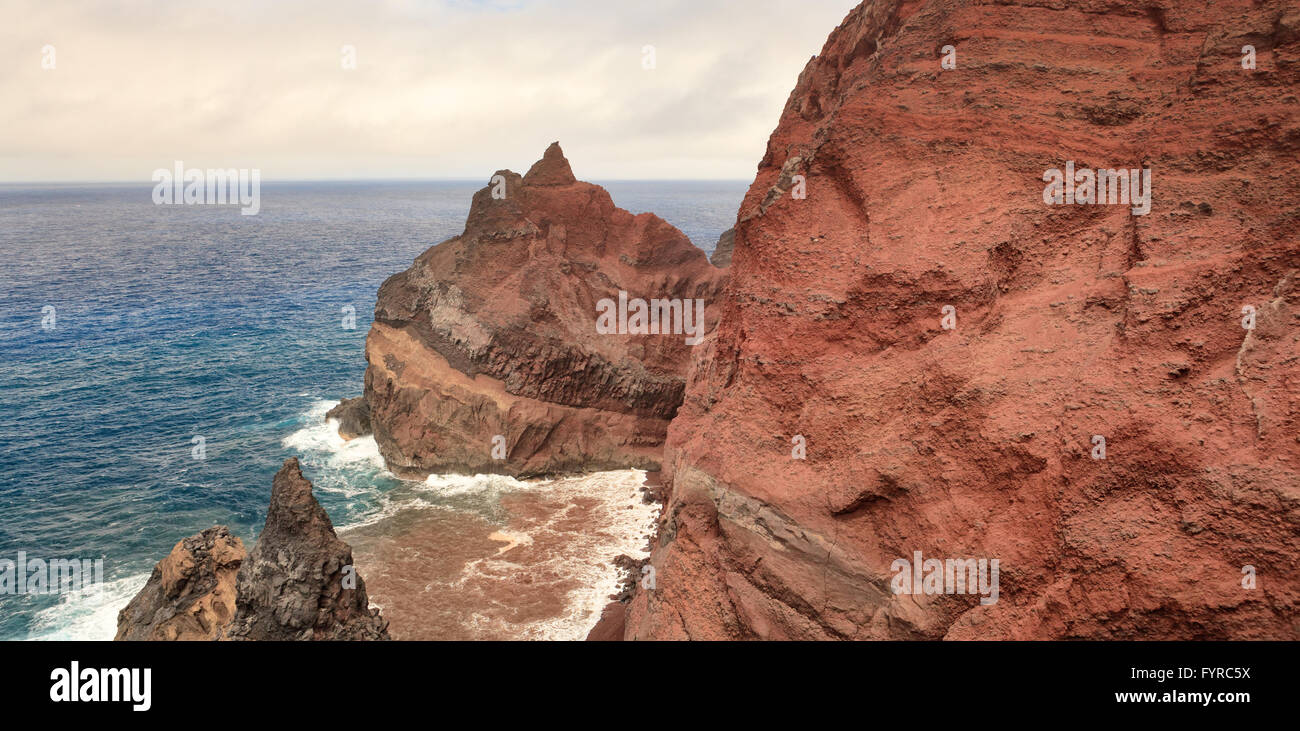 Vulkanberge im Atlantik, Azoren, Portugal Stockfoto