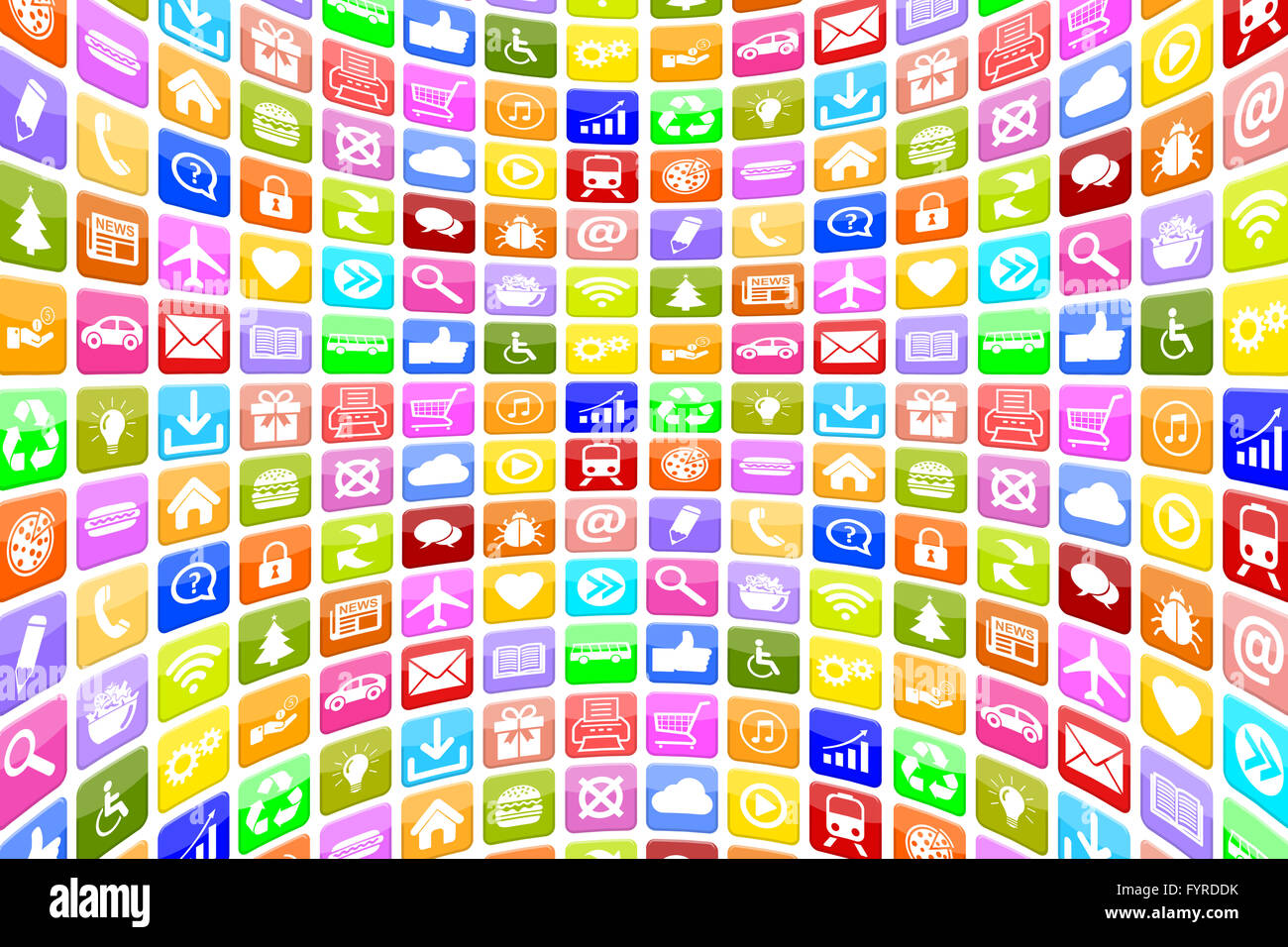 Applikation Apps App Icon Icons Für Handy Oder Smartphone Hintergrund Stockfoto
