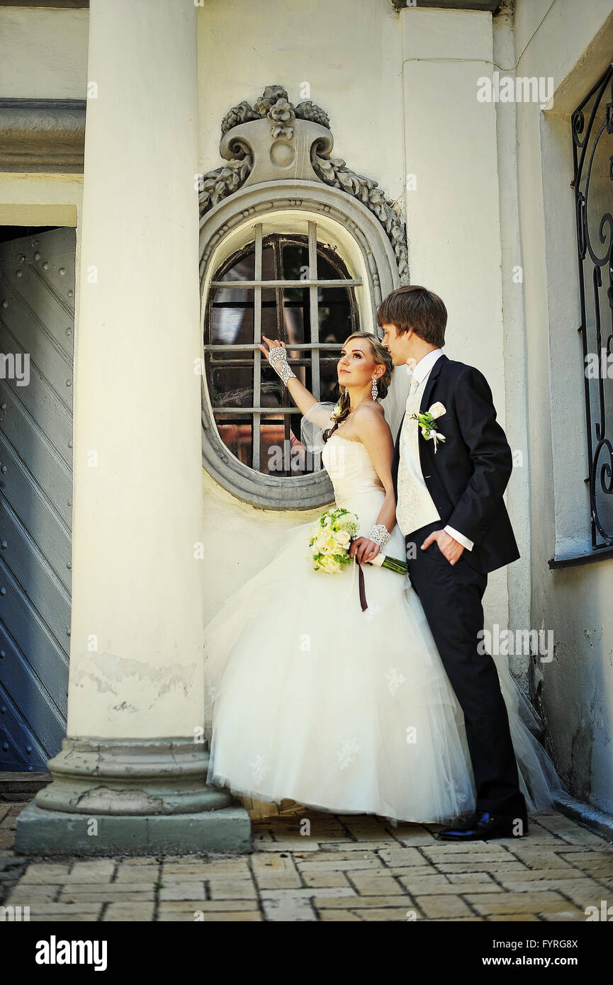 Hochzeitspaar in der Liebe Stockfoto